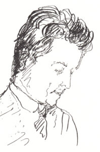 Portrait de Georges Marlier réalisé par son épouse, l'artiste Alice Frey.
